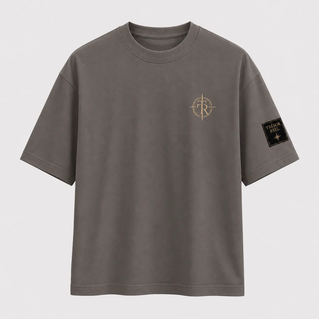 Tee-shirt Tresor Reel gris, vue de face