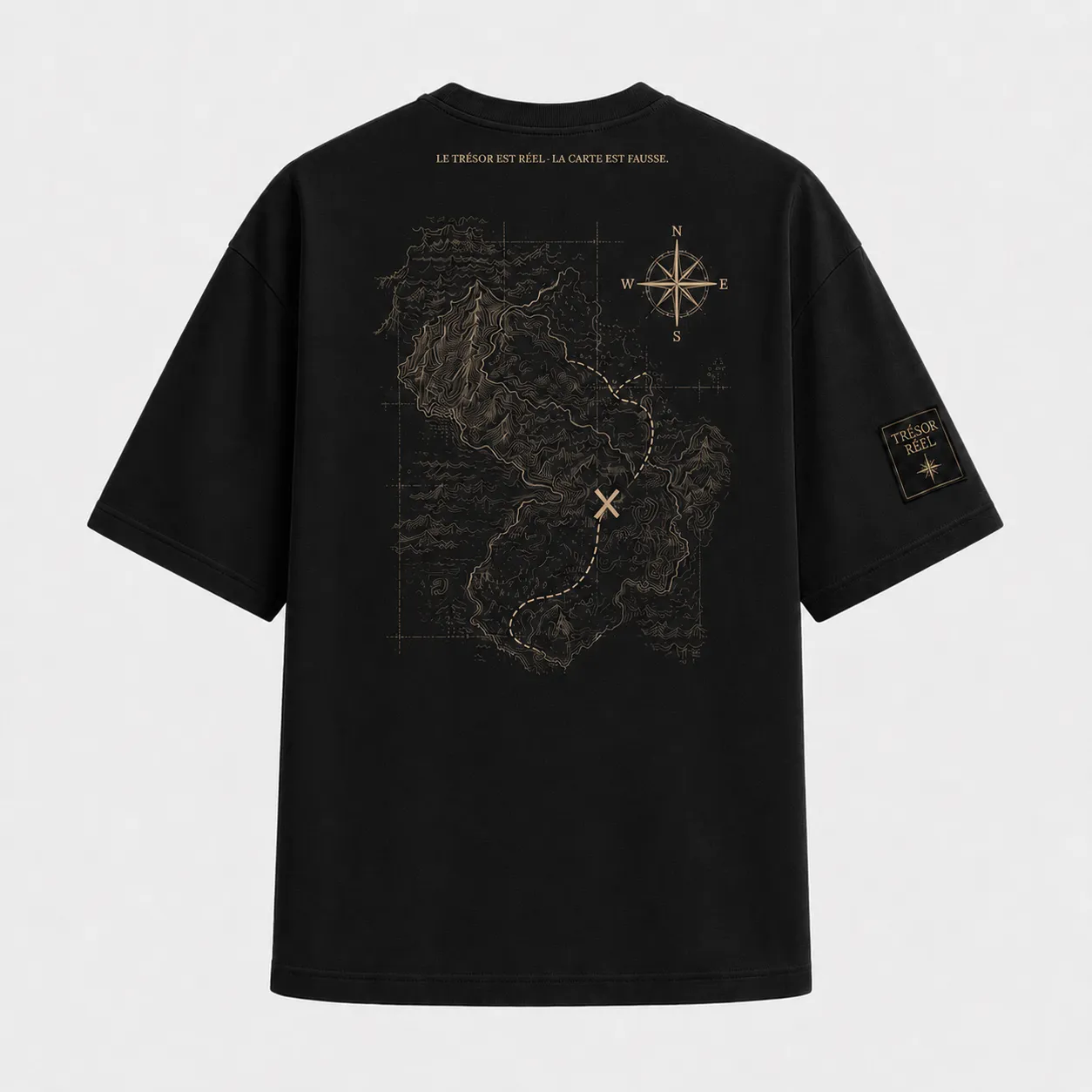 Tee-shirt noir, vue de dos
